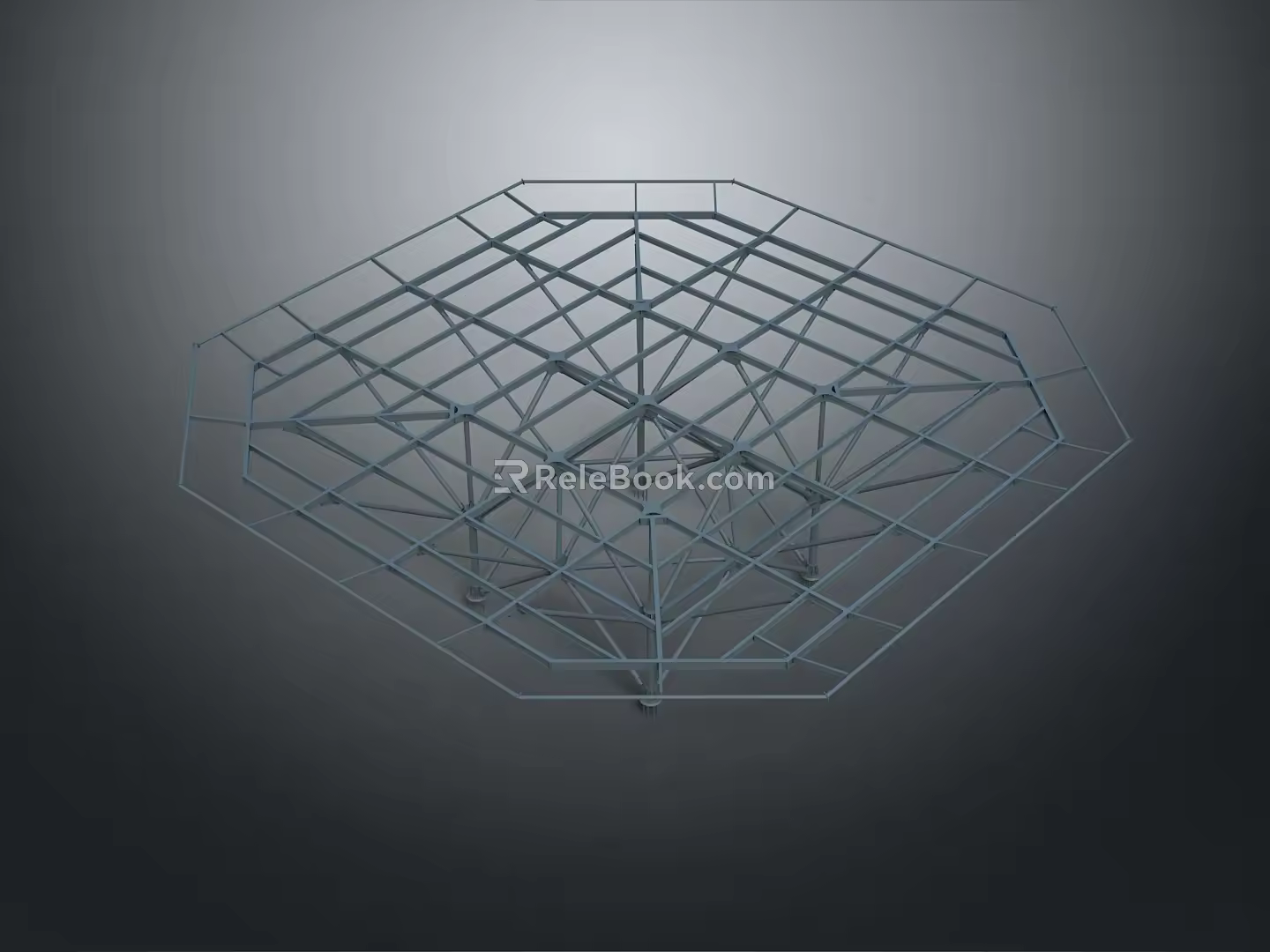 Iron frame large iron frame iron frame house factory industrial iron frame iron ladder rigid ladder work frame rigid scaffold 3d model