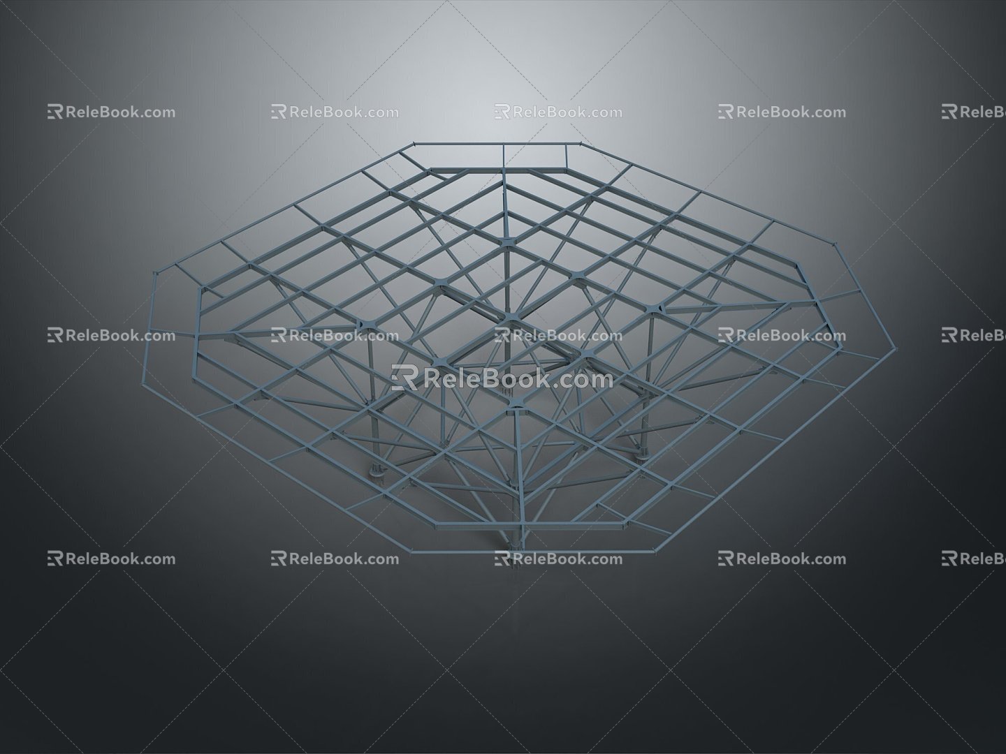 Iron frame large iron frame iron frame house factory industrial iron frame iron ladder rigid ladder work frame rigid scaffold 3d model