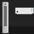 White Floor Standing And Wall Mounted Air Conditioners For Home Cooling