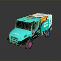 Turquoise Off Road Truck With VRTAN Logo Stylish Graphics And Adventure Ready Design