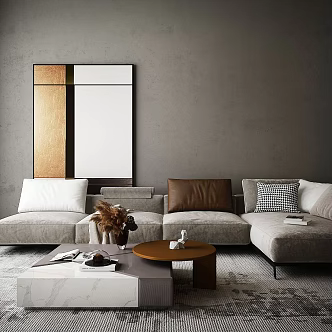 Furniture jewelry combination sofa 3d model