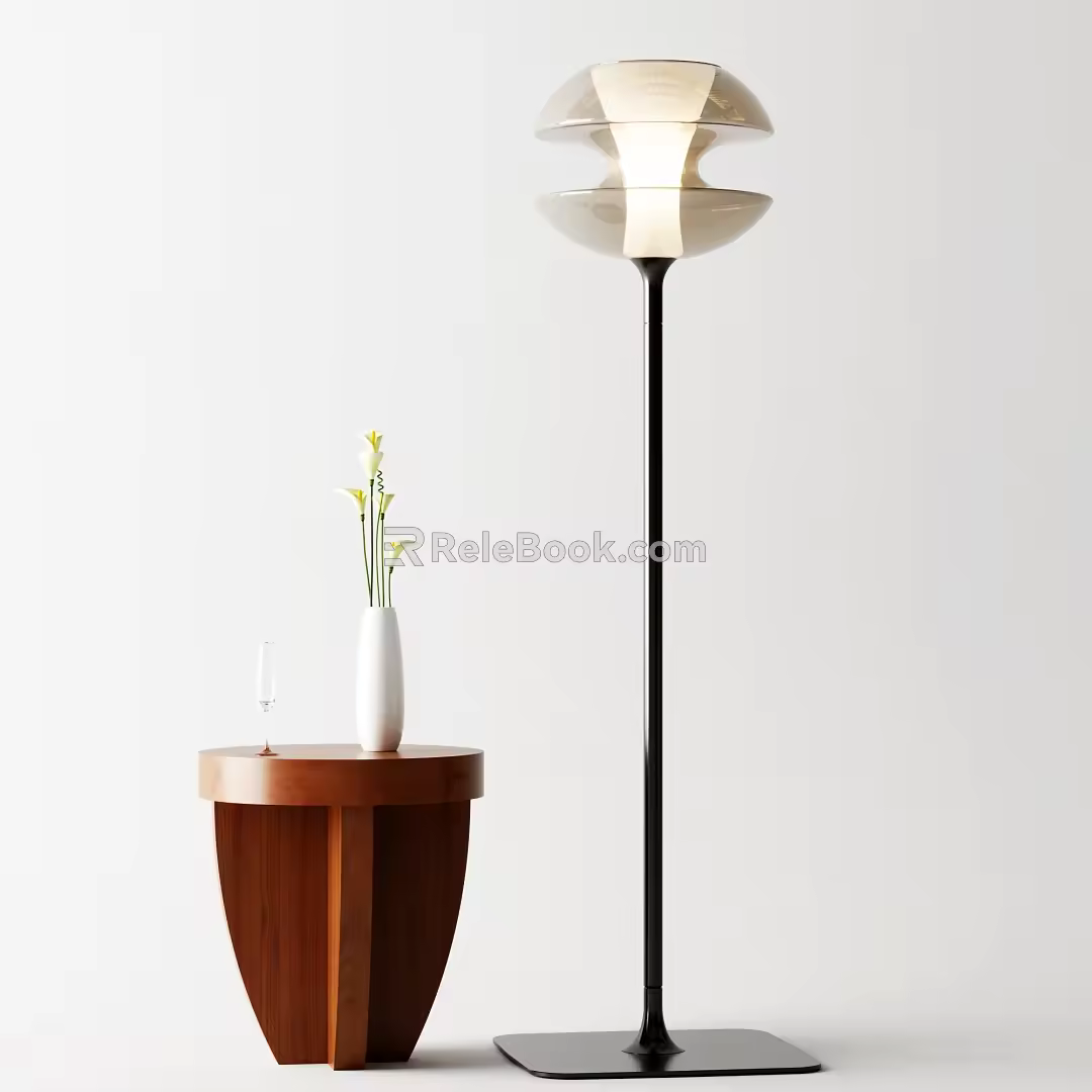 Modern floor lamp 3d model