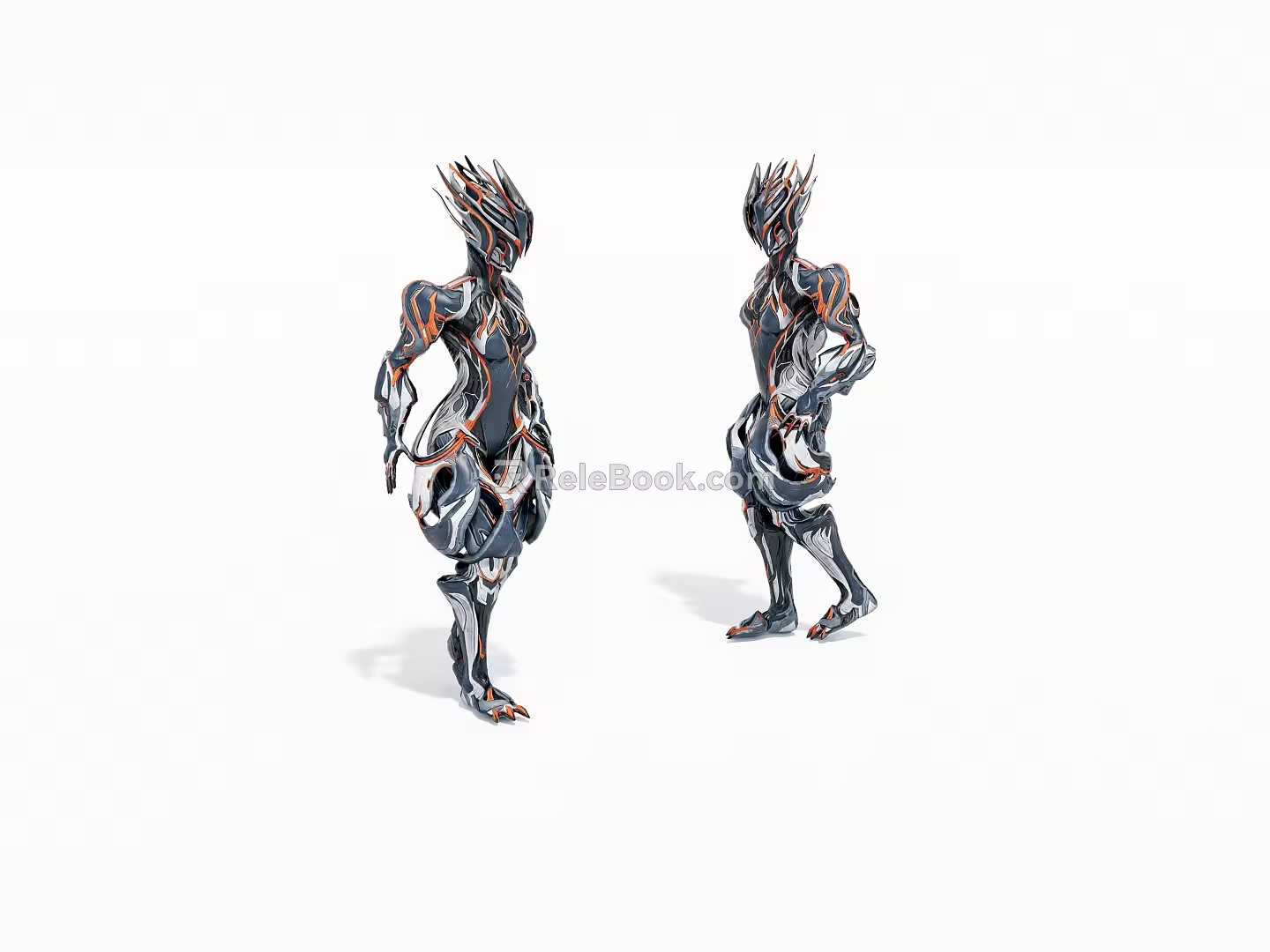 Virtual Character Anime Game Character Armor Warrior 3d model