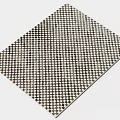 Stylish Square Carpet With Black And White Checkered Pattern Design 3d model