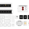 Switch wall switch wall plug switch combination socket combination 3d model