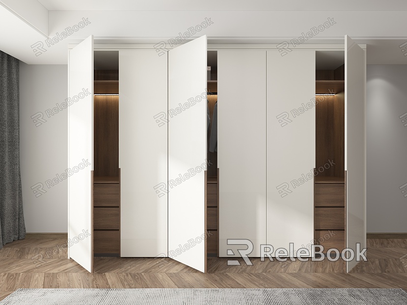 Modern wardrobe cabinet model