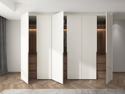 Modern wardrobe cabinet 3d model