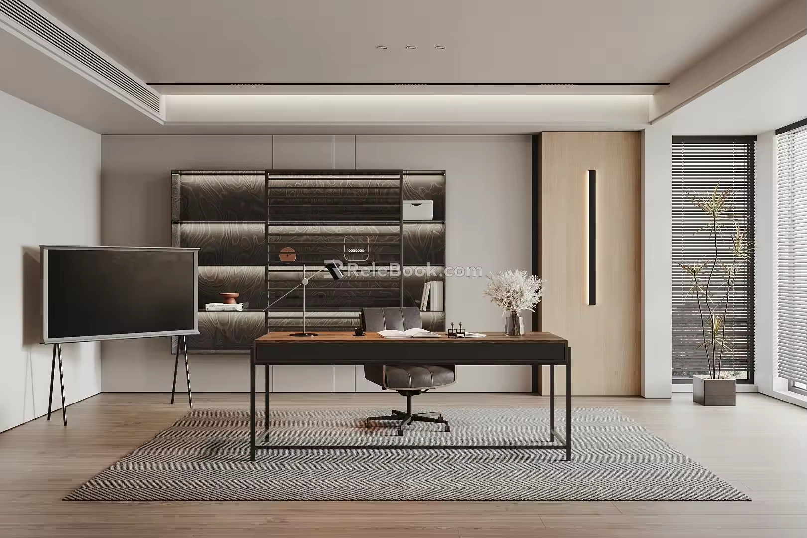 Modern study 3d model