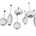 Lantern suspended ceiling combination 3d model