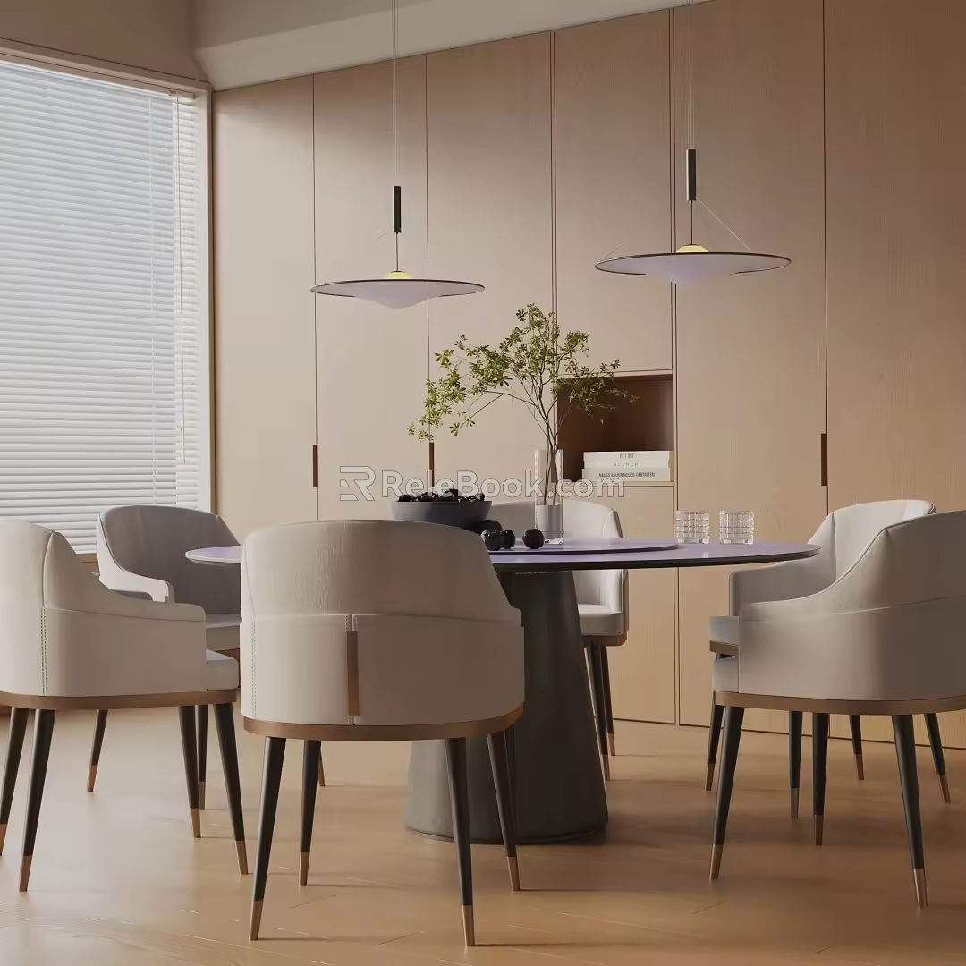 Modern table combination 3d model