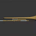 Shiny Golden Brass Trumpet with Reflective Surface for Home Decoration