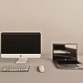 Modern Computer All-in-One Laptop 3d model