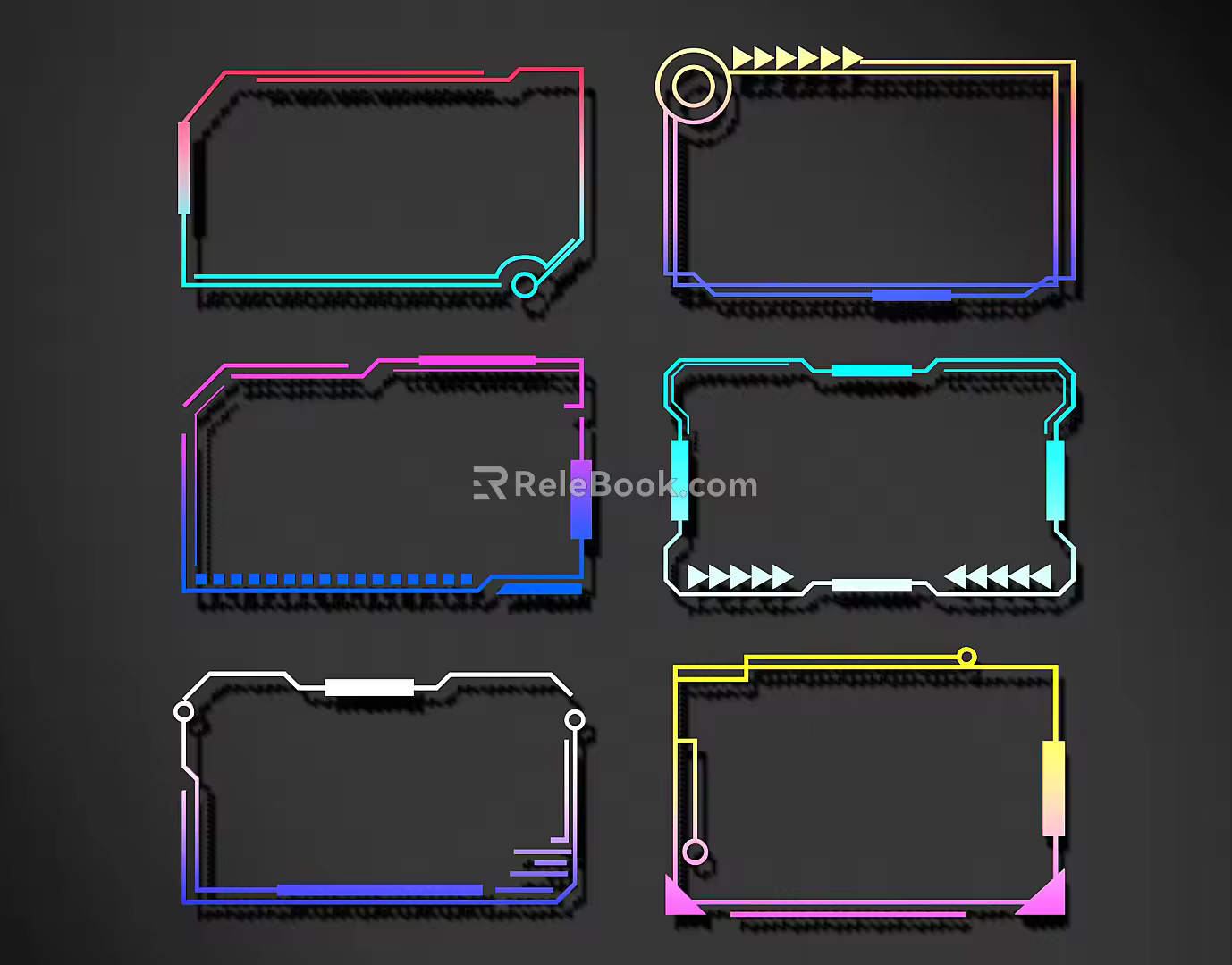 Modern science and technology lines science and technology lines modeling culture wall 3d model
