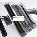 3D Models Of Modern Elevators Featuring Different Types And Structures