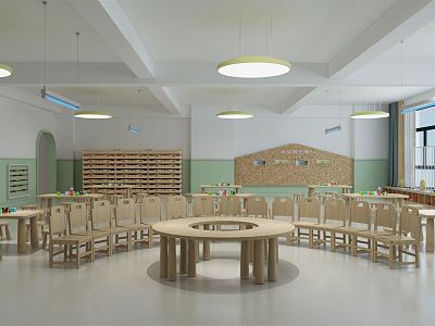 Modern Classroom Kindergarten Classroom model