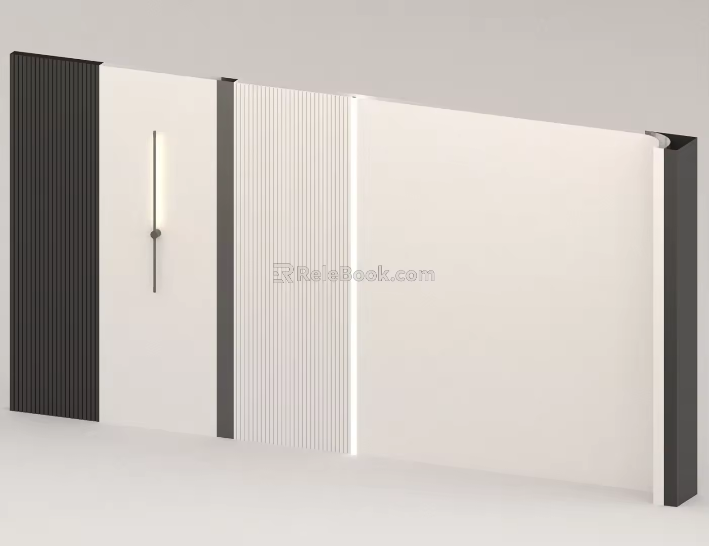 Simple background wall 3d model