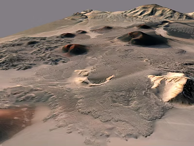 modern mountain 3d model