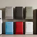 Diverse Colors And Stylish Designs Of Modern Refrigerators And Freezers
