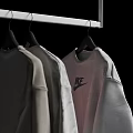 Gray Casual Clothes Including Supreme Logo Sweaters Hanging And Folded Knitwear For Everyday Wear