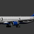 Delta Commercial Airliner White Body With Blue Engines And Red Blue Tail Livery