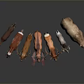 Various Animal Figurines Collection Featuring Deer Pig Bear And Other Species