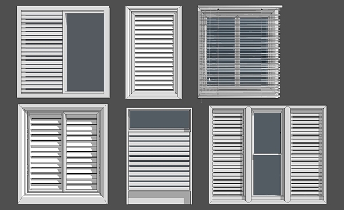 Modern blinds 3d model