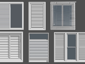 Modern blinds 3d model