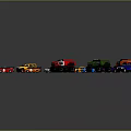 Assorted Colorful Toy Cars Collection Featuring SUVs Sports Cars and Trucks