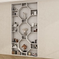 Modern Bookcase Decorative Cabinet 3d model