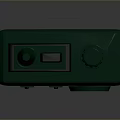 Green Walkie Talkie With Antenna Screen And Emergency Button For Daily Use