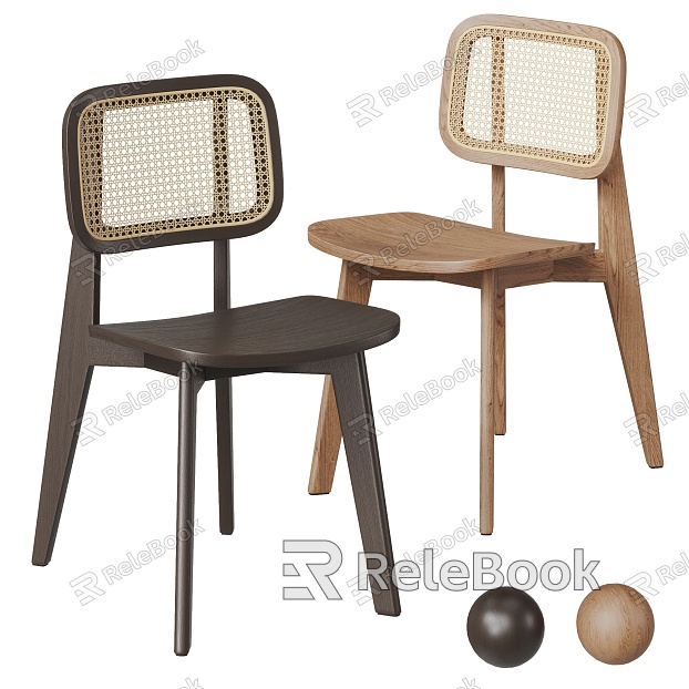 Nordic Rattan Single Chair Rattan Single Chair Combination model