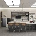 Modern MELING Home Appliances Showroom With Cabinets Table And Plants