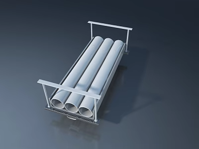 Contemporary Swing Door With Aluminum Frame And White Panel Design For Home Use 3d model