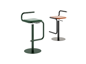 Modern Bar Chair Bar Chair Combination 3d model