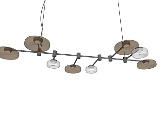 Modern Chandelier Decorative Chandelier Glass Chandelier 3d model