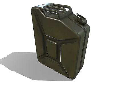 Green Metal Industrial Style Storage Basket With Portable Handle For Organizing Items 3d model