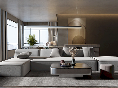 modern living room model