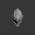 Shiny Metallic Medieval Knight Helmet With Decorative Visor And Intricate Design Details