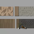 Sofa background wall 3d model