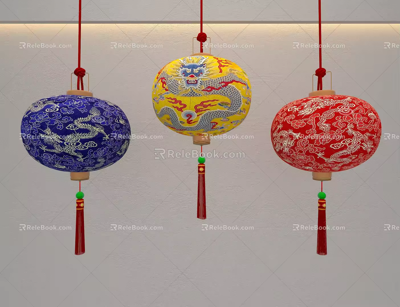 New Year Lantern Red Lantern Lantern Lantern 3d model