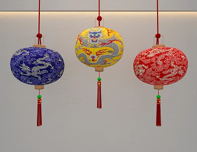 New Year Lantern Red Lantern 3d model