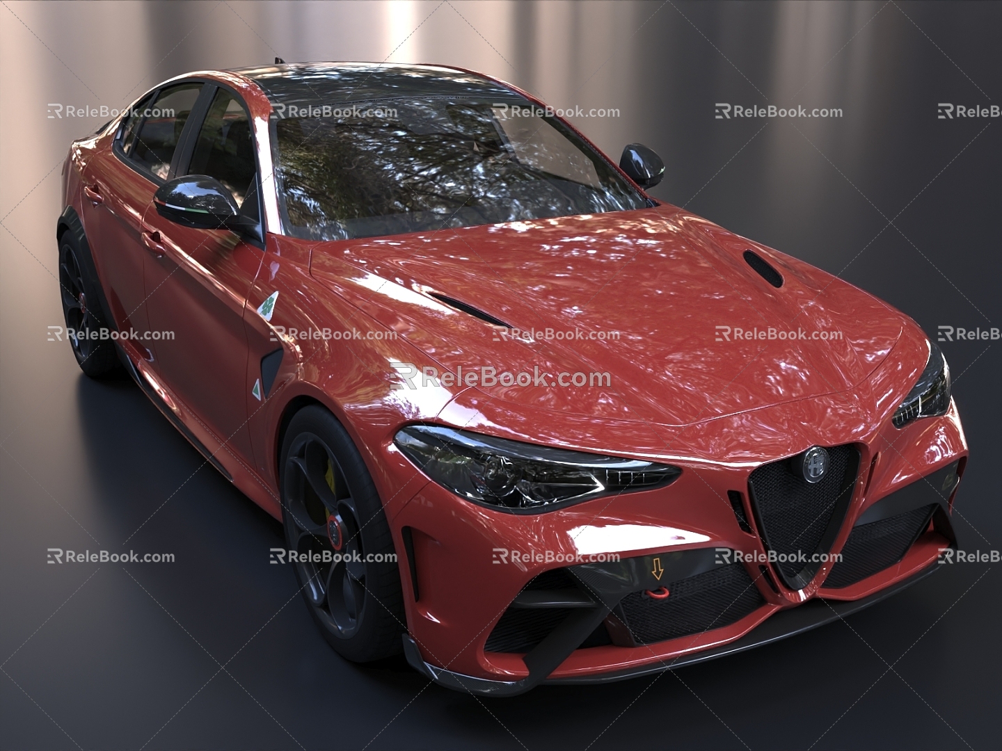 Alfa Romeo Giulia Supercar sports car 3d model