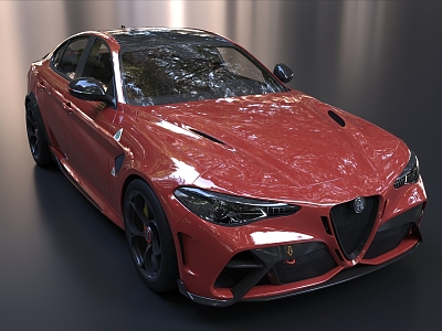 Alfa Romeo Giulia Supercar sports car 3d model