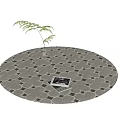 Round carpet 3d model