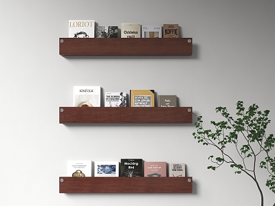 Acrylic Bookshelf Acrylic Magazine Rack Black Glass Bookshelf Books Newspapers and Magazines Book Combination Wall Hanging Bookshelf Extracurricular Book Ornaments model