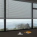Floor-to-ceiling window blinds 3d model