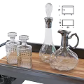 Stylish Kitchen Cart With Metal Frame Wooden Top Storage Wheels And Wine Glassware Plates