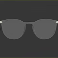 Clear Frame Eyeglasses With Tortoiseshell Patterned Temples For Daily Use