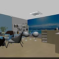 Modern Office Workspace With Open Desks Partitions Ergonomic Chairs And Windows