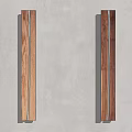 Modern Wooden Wall Lamp With Sleek Linear Design For Indoor Lighting Decor